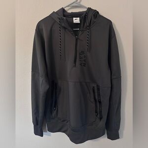 Nike Air Max Graphic Half-Zip Hoodie in a grey and black colorway size L